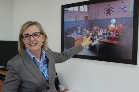 Svenskan Ann Dismorr är chef på FN:s palestinska flyktingorgan UNRWA i Libanon.