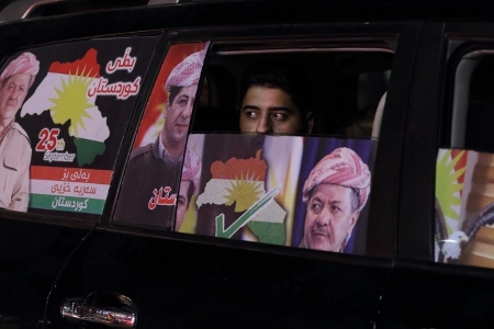Massoud Barzani har varit president i irakiska Kurdistan men avgick 1 november. 