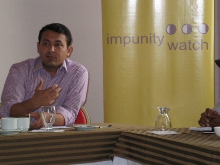  Wilson de los Reyes Aragón, chef för Impunity Watch i Guatemala.