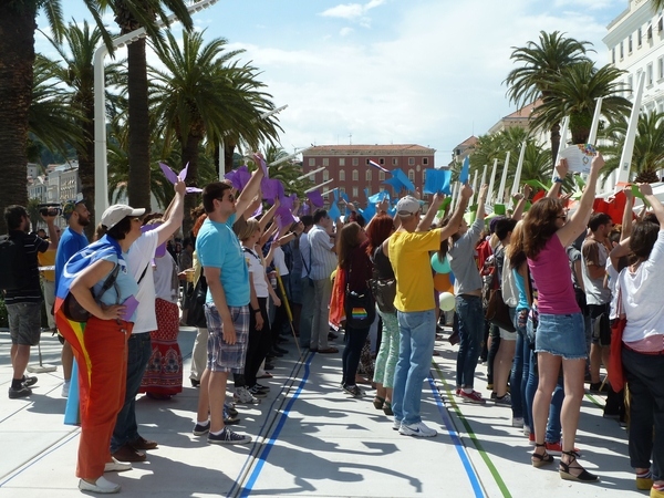 Flashmob på Riva.