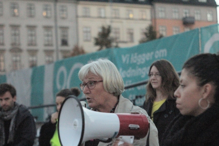 Elisabeth Löfgren talade.