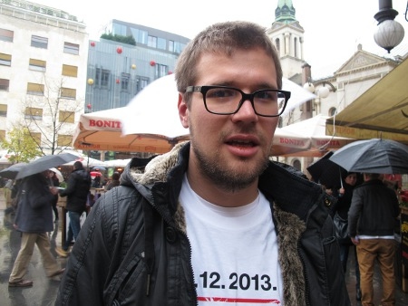 – Vi är lilla, fattiga David som möter Goliat, säger Ivan Novosel från Zagreb Pride.
