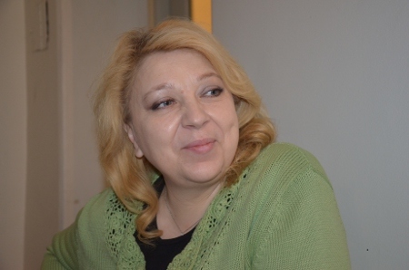 Svetlana Kalinkina besökte Stockholm i samband med Belarusdagarna som arrangerades av Östgruppen.