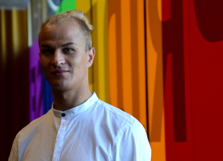 Ihar Tsikhanyuk bjöds in till Stockholm Pride av Amnestys hbtqi-grupp i Stockholm.