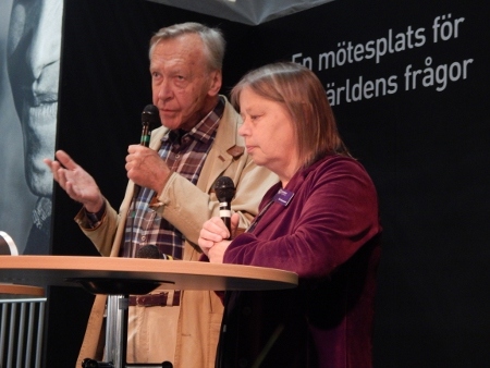 Eugene Schoulgin och Bitte Hammargren på bokmässan.