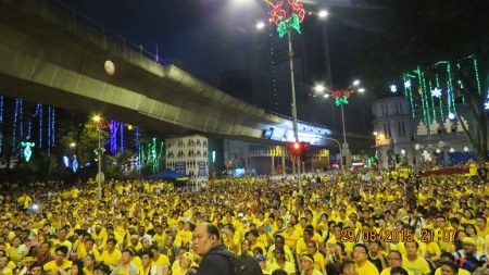 Berish, som betyder ”Ren”, har sedan 2007 genomfört protester för att kräva reformer av valsystemet i Malaysia. Här en bild från protesten 2015.