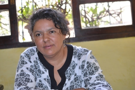 Berta Cáceres år 2013.