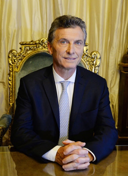 Mauricio Macri är president sedan 2015.