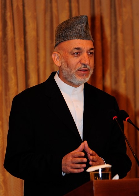 Hamid Karzai var president från år 2001 till år 2014.