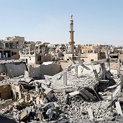 Gamla stan i Raqqa den 19 augusti.