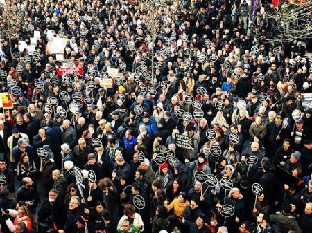  Manifestationen i Istanbul samlade tusentals deltagare.