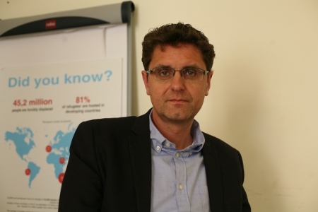 Jon Hoisaeter arbetar för UNHCR i Malta.
