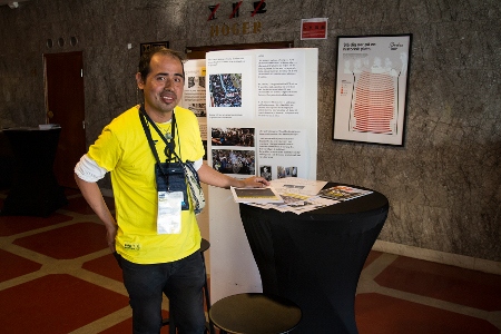 Mariano Ramirez från Grupp 24 i Växjö hade gjort en utställning om Argentina.