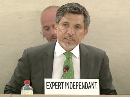 Victor Madrigal-Borloz från Costa Rica är FN:s oberoende expert på frågor kring våld och diskriminering som drabbar människor på grund av deras sexuella läggning eller könsidentitet.
