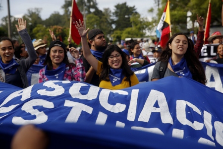  Den 20 september 2018 demonstrerade tiotusentals personer runt om i Guatemala på uppmaning av studenterna vid San Carlos-universitetet mot president Jimmy Morales och till stöd för CICIG.