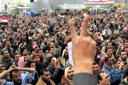 Tahrirtorget i Kairo var platsen för stora demonstrationer vintern 2011.