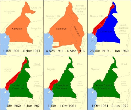 Kamerun under 1900-talet från den tyska kolonialtiden till dagens republik.