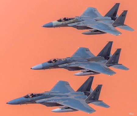  F-15 plan från det saudiarabiska flygvapnet. 