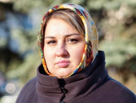 Aktivisten Zarifa Sautieva sitter i häkte i Kabardinien-Balkariens huvudstad Naltjik sedan i juli. 