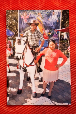 Hilda Chaluisa Lasingueza med sin partner José Daniel Chaluisa Cusco.