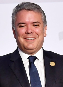 Colombias president Iván Duque, som vann valet 2018, är kritisk mot fredsavtalet.