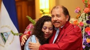 Vicepresident Rosario Murillo och president Daniel Ortega.
