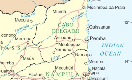 Cabo Delgado i norra Moçambique.