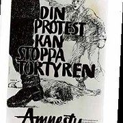 Affisch till kampanj mot tortyr 1980.
