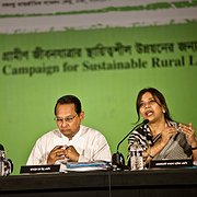 Jurymedlemmar i klimatdomstolen i Dhaka som höll en skenrättegång mot miljöbovar i november 2010..