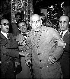 Irans första demokratiskt valda ledare, premiärminister Mohammad Mosaddeq ställdes inför rätta efter kuppen 1953. Han slapp dödsstraff men satt i fängelse och sedan husarrest fram till sin död 1967.