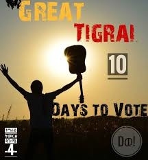 Propaganda för att delta i valet i Tigray den 9 september 2020. Ett val som genomfördes i trots mot den federala regeringen i Etiopien.
