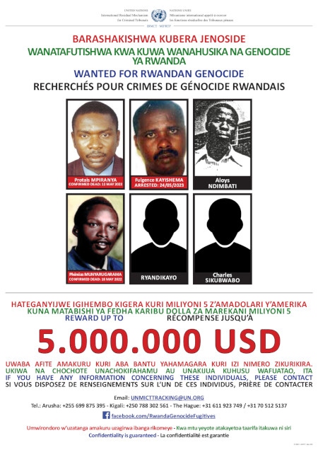 Allt fler av de efterlysta för folkmordet i Rwanda har gripits.