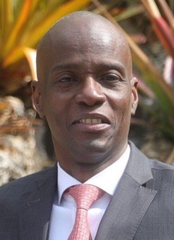 Den mördade presidenten Jovenel Moïse 2019.