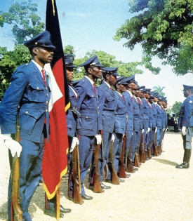 François Duvalier skapade milisstyrkan Tonton Macoute som mördade och spred terror i Haiti.