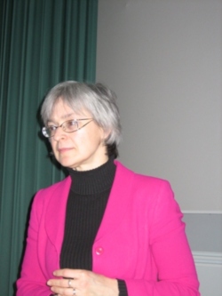 Anna Politkovskaja besöker Sundsvall i mars 2006.  Den 7 oktober 2006 mördades hon i Moskva.