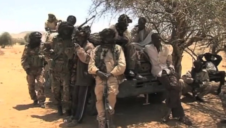 Regeringstrogen milis i Darfur 2013.