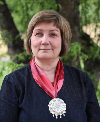 Aili Keskitalo, tidigare sametingspresident i Norge och nu rådgivare på Amnesty Norge i frågor om urfolk, klimat och miljö.